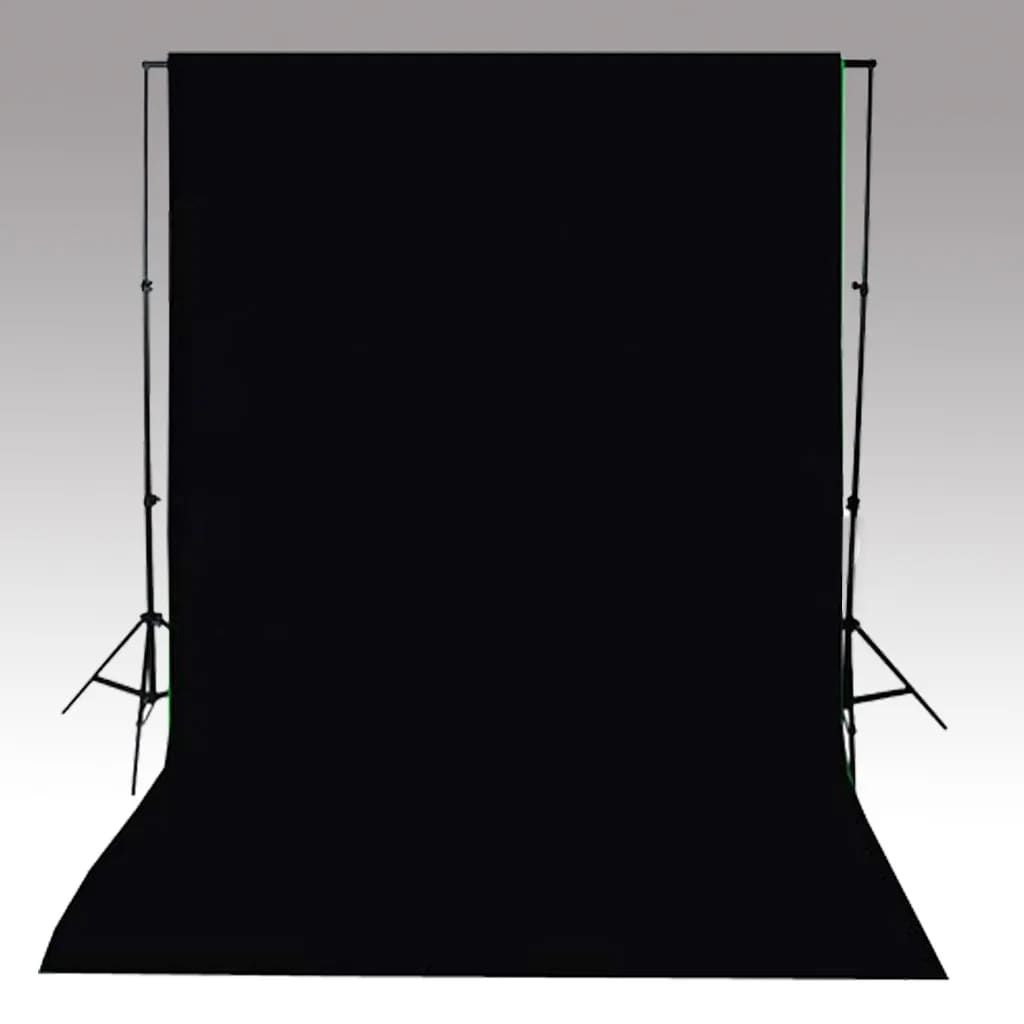 vidaXL ستارة خلفية التصوير قطن أسود 500×300 سم