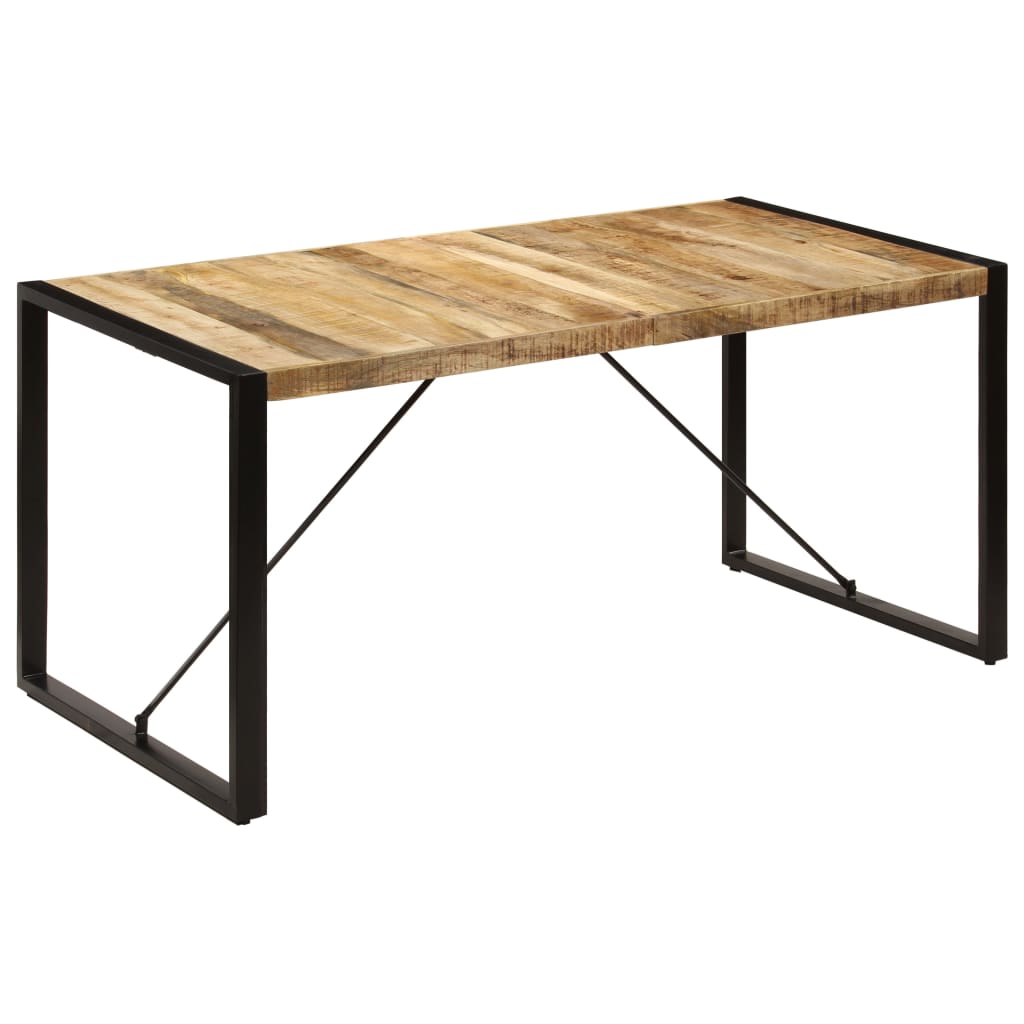 vidaXL طاولة طعام 160×80×75 سم خشب مانجو صلب