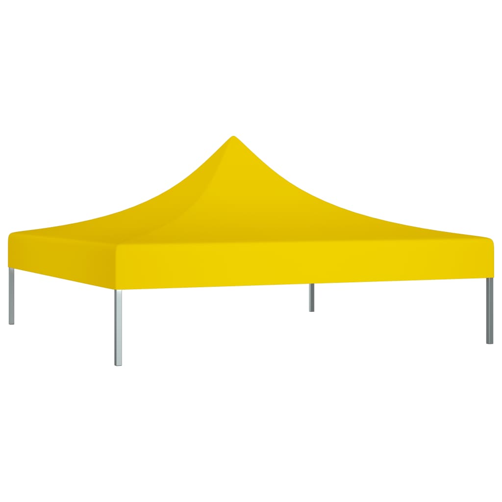 vidaXL سقف خيمة حفلات 2×2 م أصفر 270 جم/م²