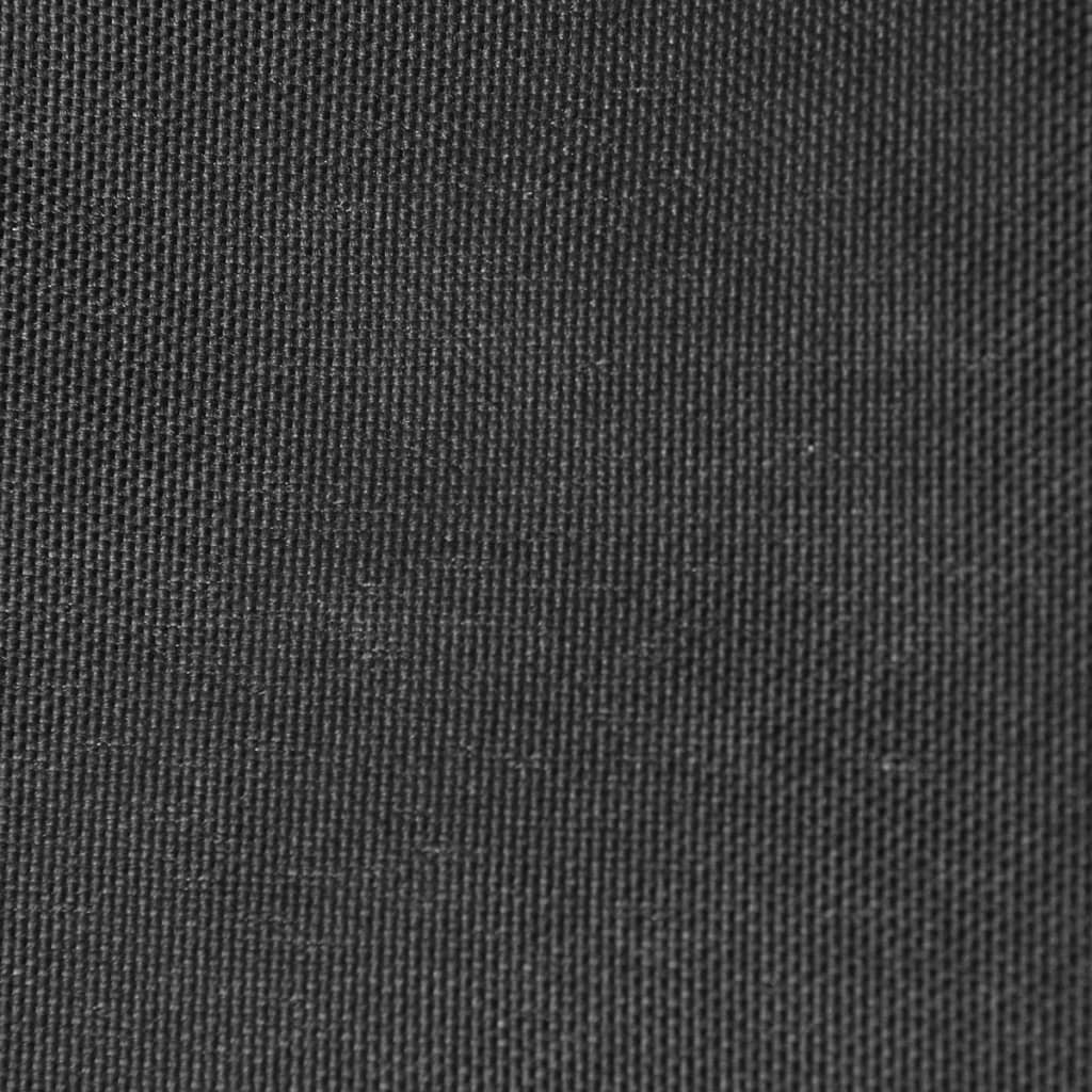 vidaXL حاجز شرفة قماش أكسفورد 75×400 سم أنثراسايت