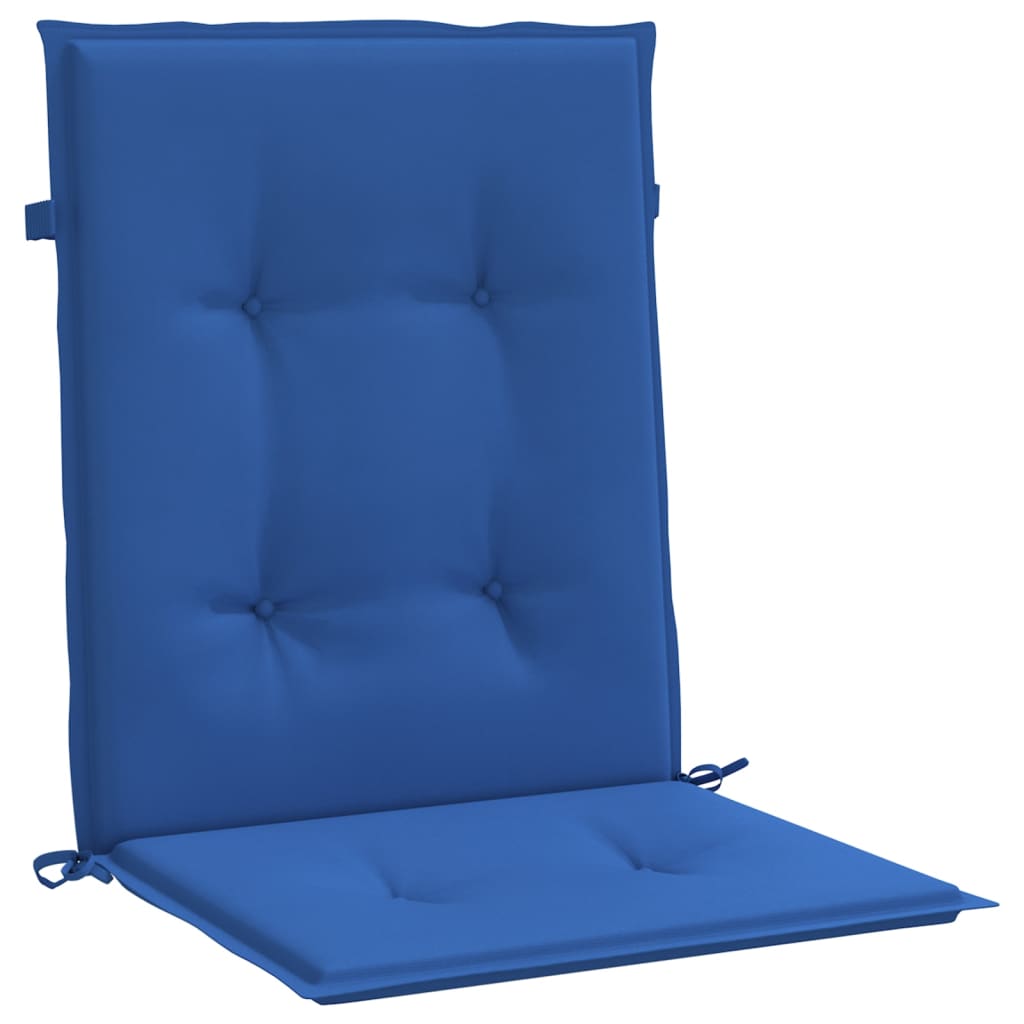vidaXL وسائد كرسي حديقة 4 ق أزرق ملكي 100×50×3 سم
