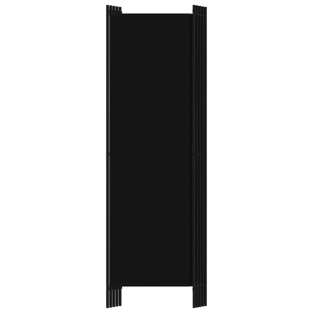 vidaXL مقسم غرفة ذو 5 ألواح أسود 250×180 سم