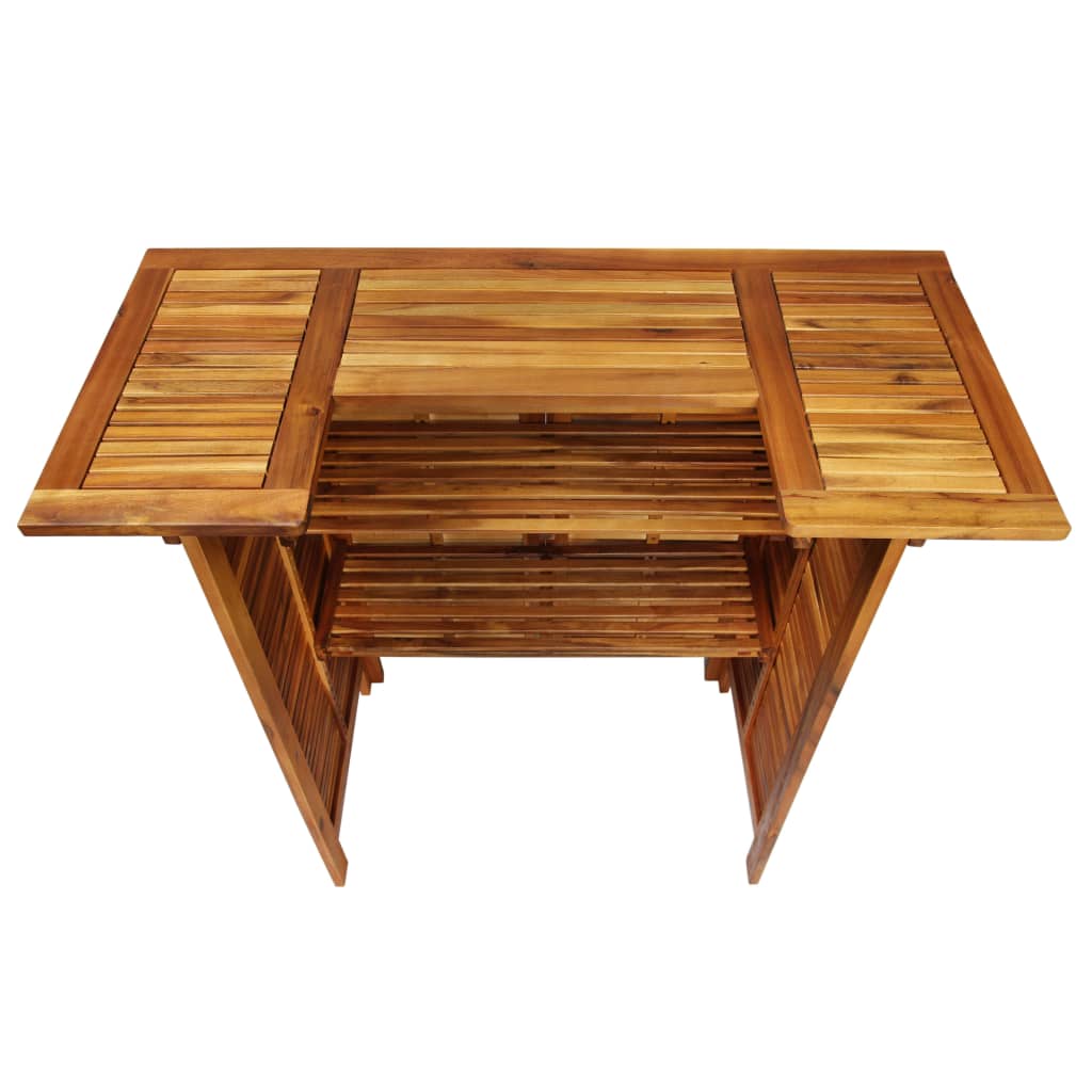 vidaXL طاولة بار 110×50×105 سم خشب سنط صلب