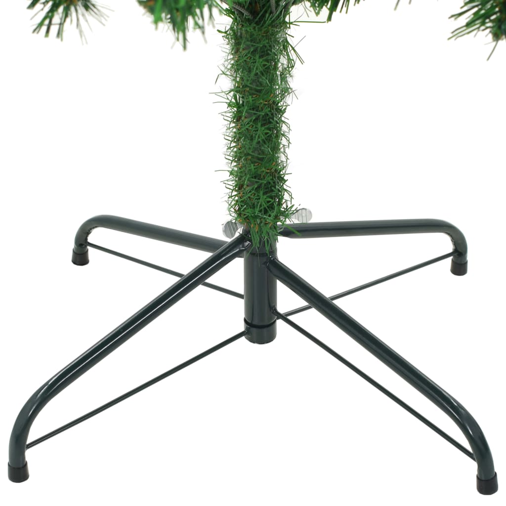 vidaXL شجرة كريسماس صناعية مع أكواز صنوبر 210 سم
