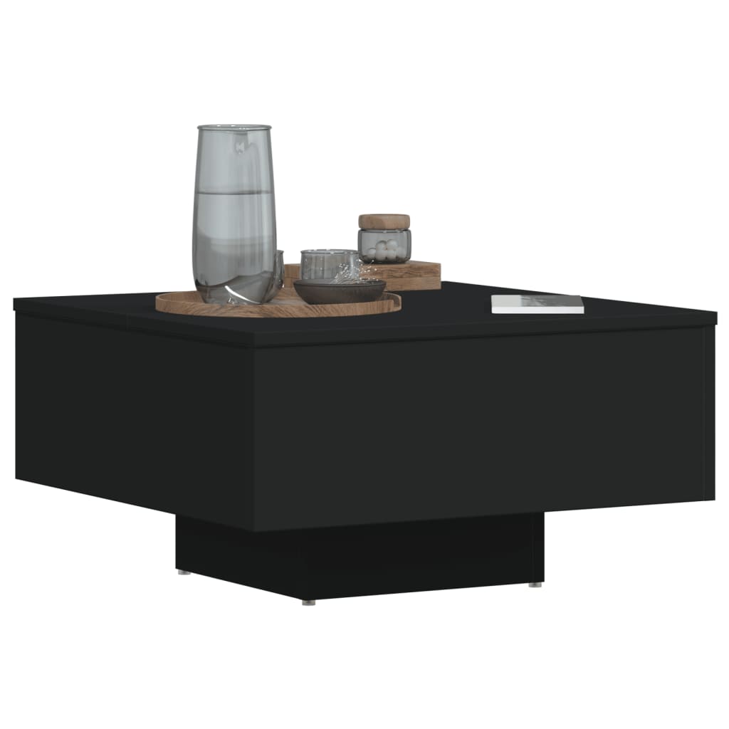 vidaXL طاولة قهوة أسود 60×60×31.5 سم خشب صناعي