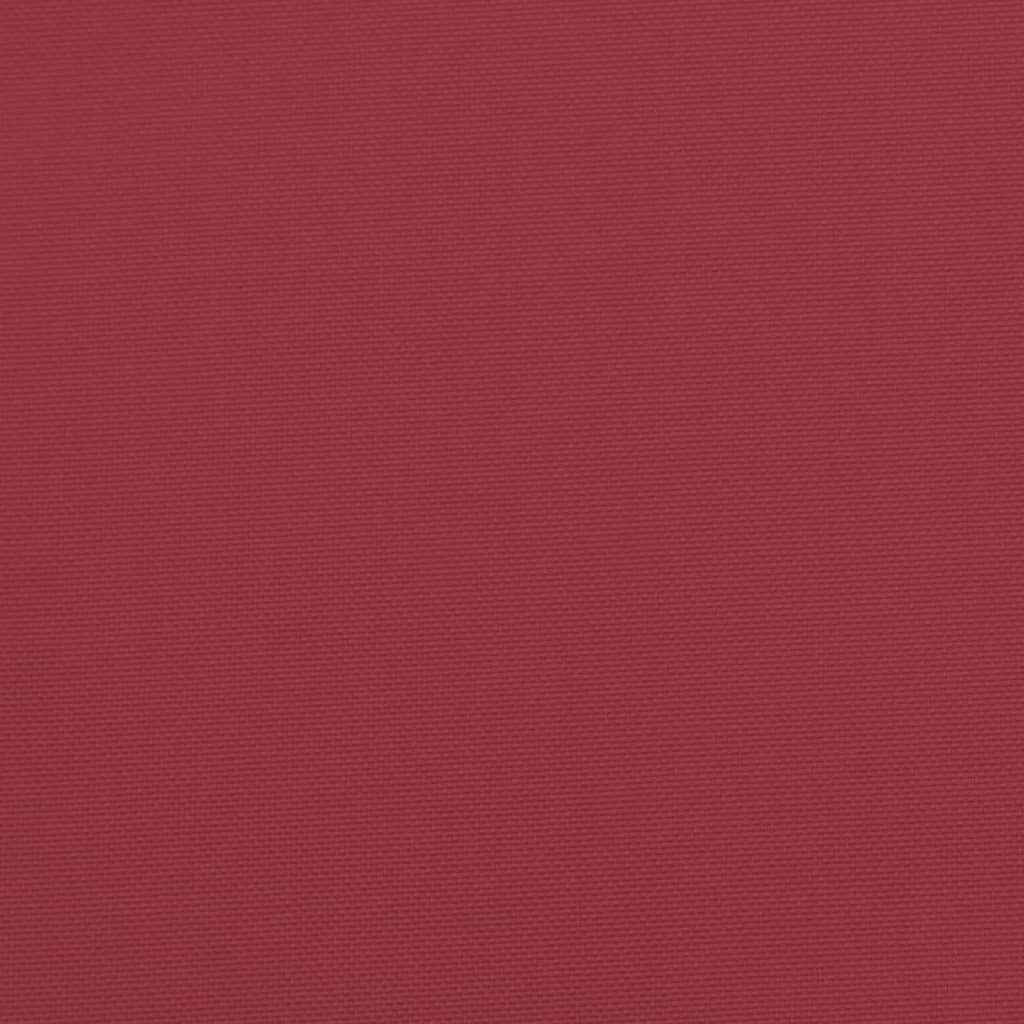 vidaXL وسادة مقعد حديقة أحمر خمري 120×50×7 سم قماش