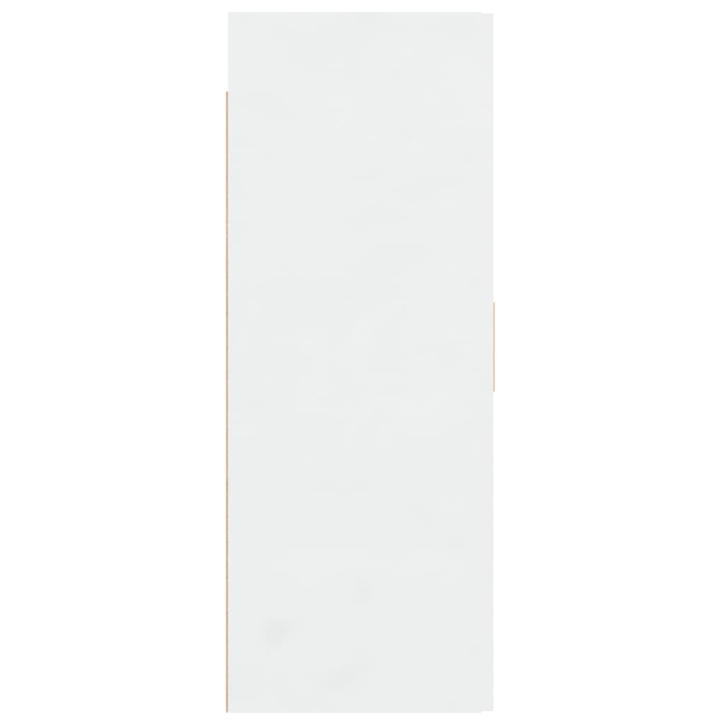 vidaXL خزانة حائط معلقة لون أبيض 90x34x69,5 سم