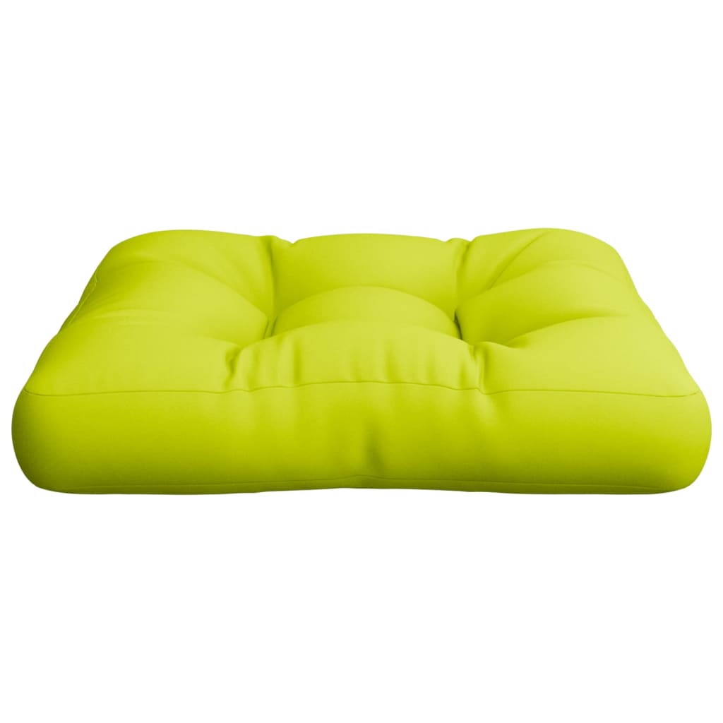 vidaXL وسادة أريكة طبليات أخضر ساطع 50×50×10 سم
