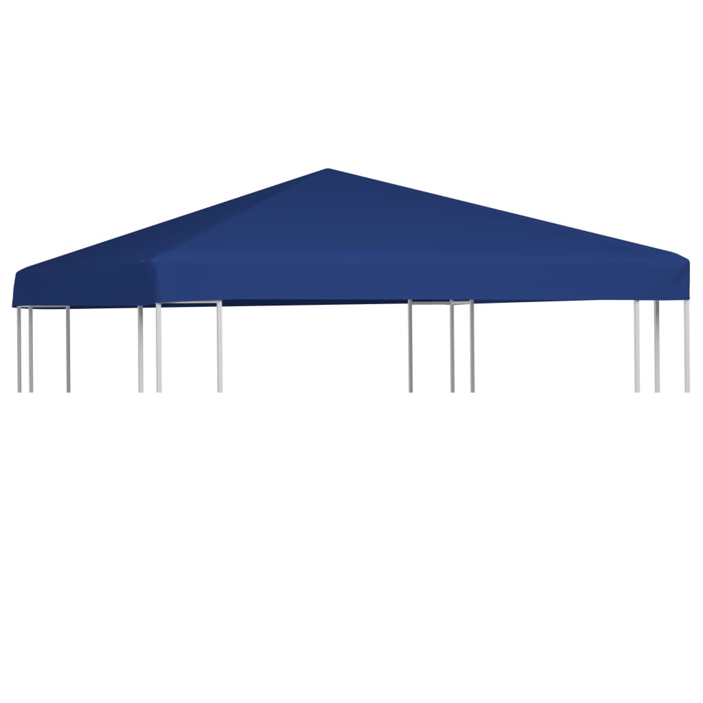 vidaXL غطاء مظلة حديقة علوي 310 جم/م² 3×3 م أزرق