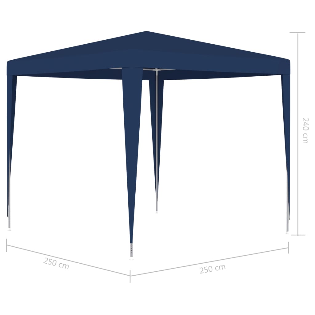 vidaXL خيمة حفلات 2.5×2.5 م أزرق