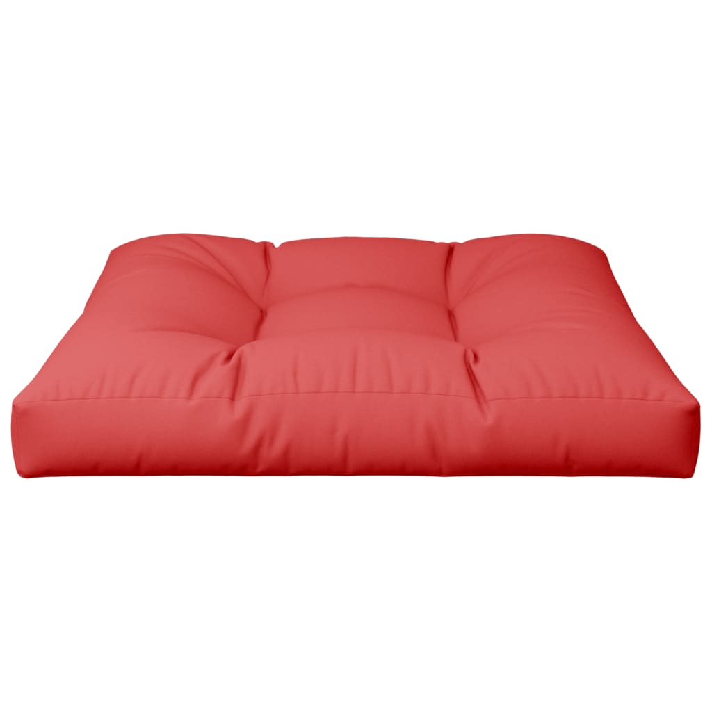 vidaXL وسادة أريكة طبليات أحمر 70×70×10 سم