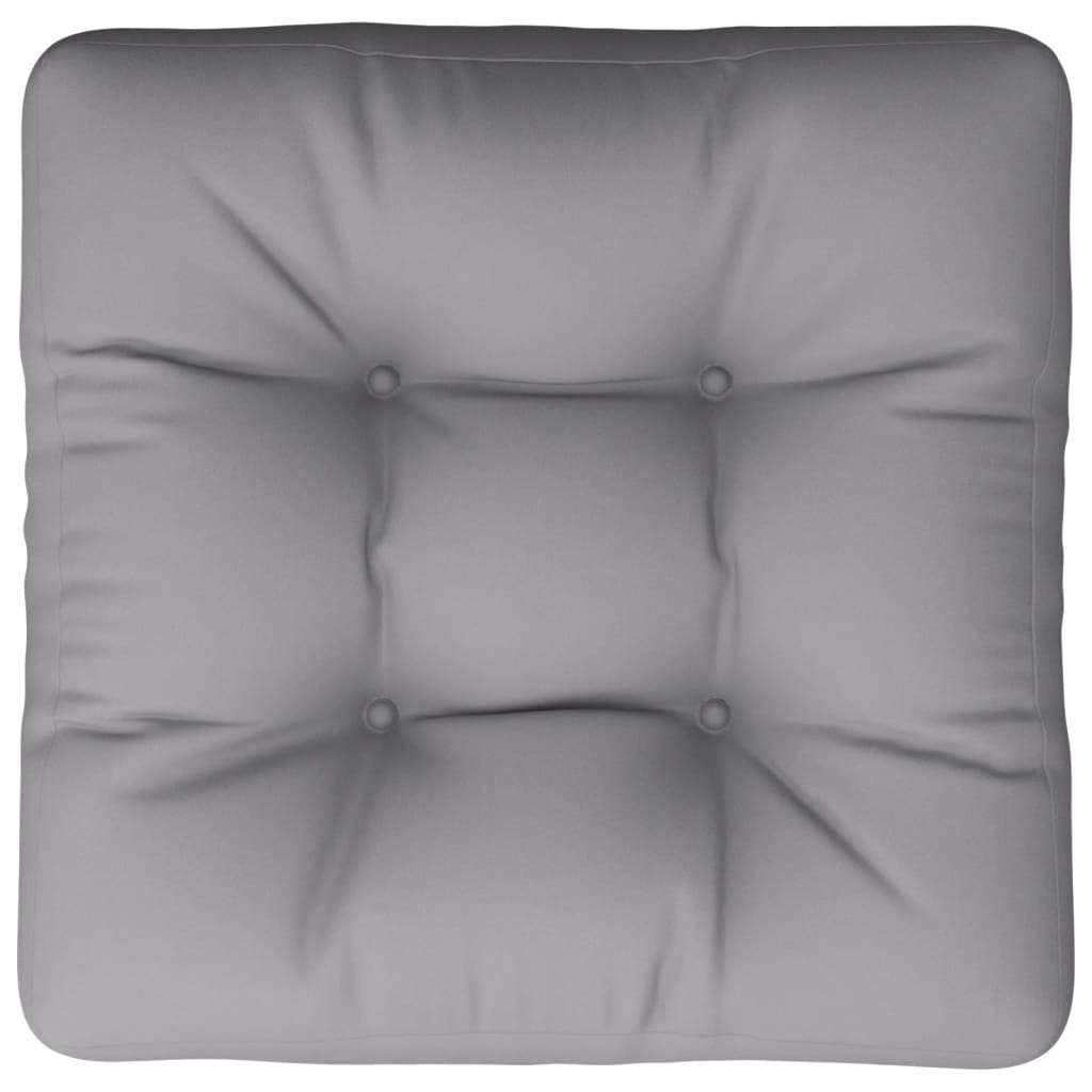 vidaXL وسادة أريكة طبلية رمادي 50×50×10 سم