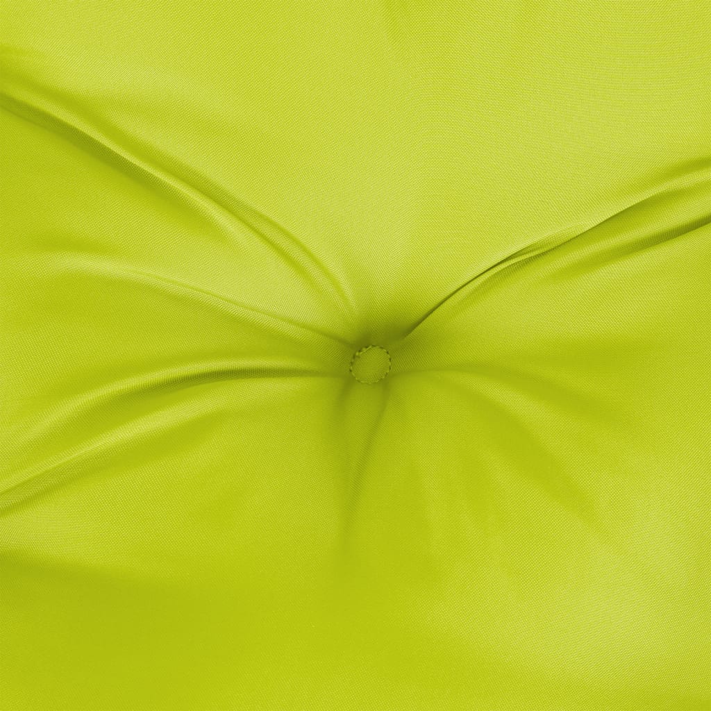 vidaXL وسادة أريكة طبليات أخضر ساطع 70×40×10 سم
