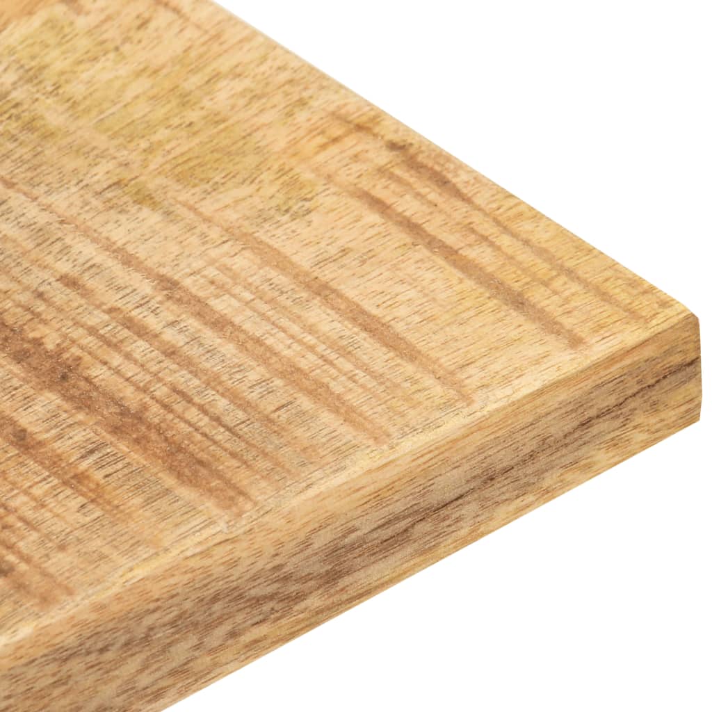 vidaXL سطح طاولة دائري خشب مانجو صلب 25-27 مم 60×60 سم