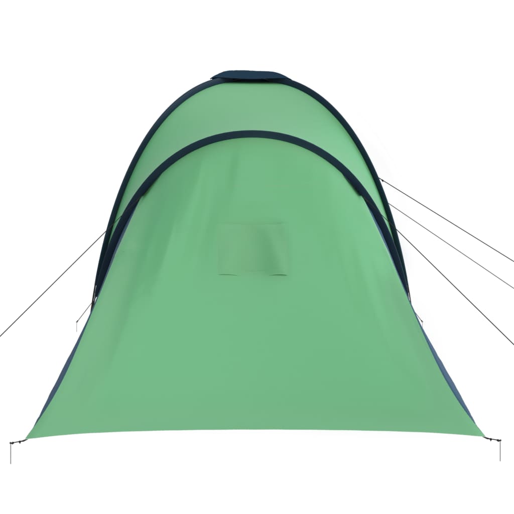vidaXL خيمة تخييم تتسع 6 أشخاص أزرق وأخضر