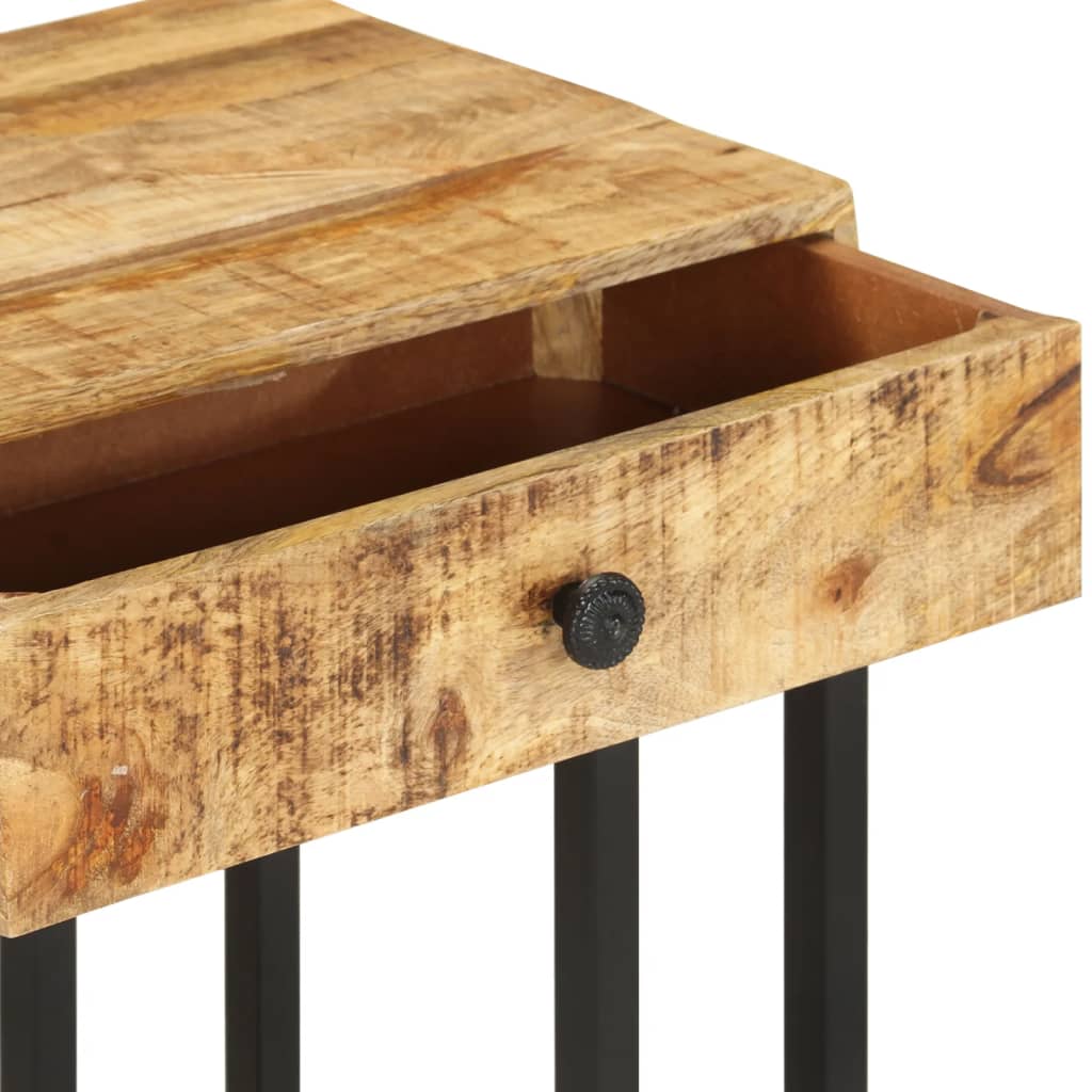 vidaXL طاولة جانبية على شكل U مقاس 45×30×61 سم خشب مانجو صلب