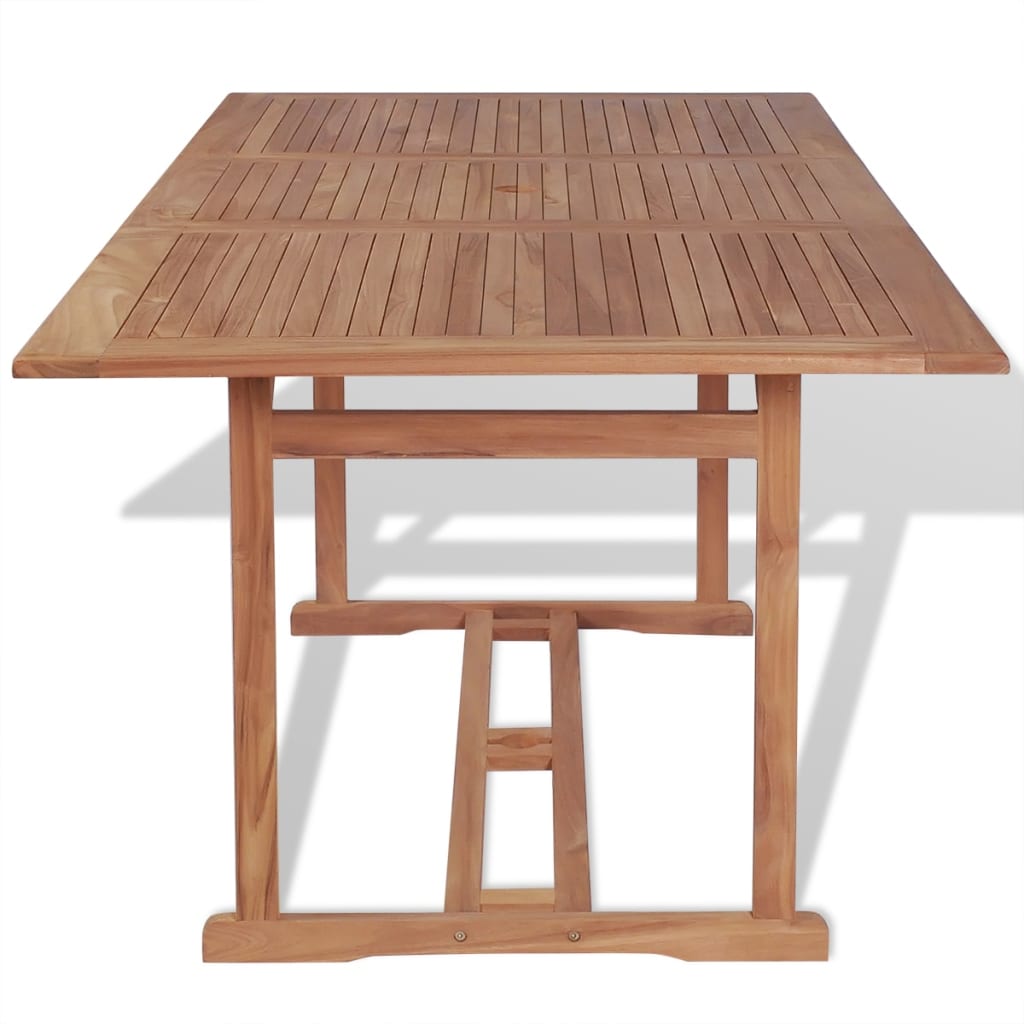 vidaXL طاولة حديقة 180×90×75 سم خشب ساج صلب