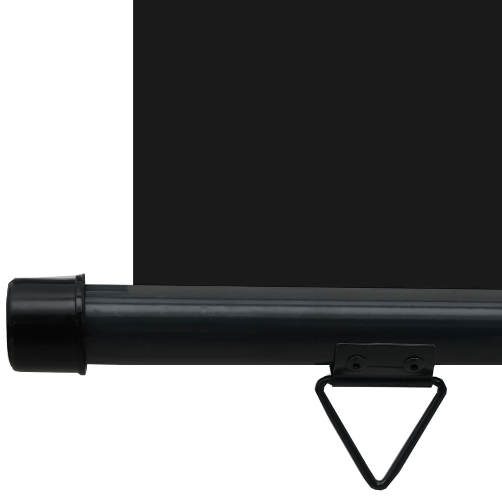 vidaXL مظلة شرفة جانبية 65×250 سم أسود