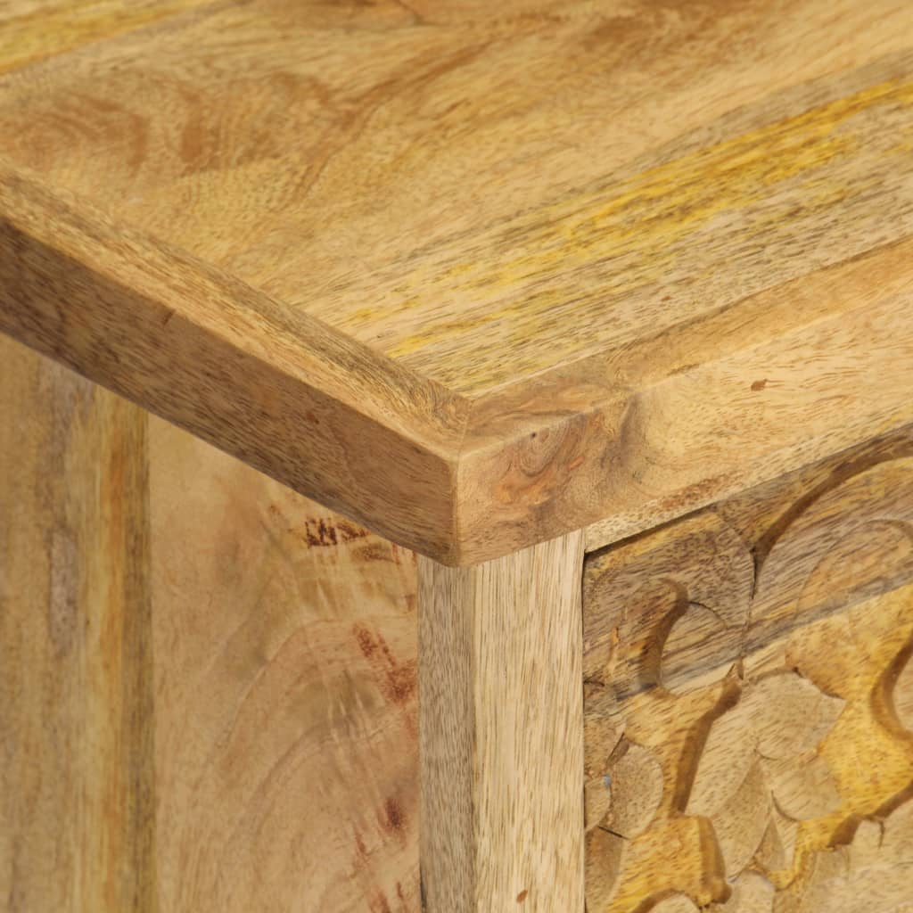 vidaXL طاولة سرير جانبية خشب مانجو صلب 40×30×50 سم