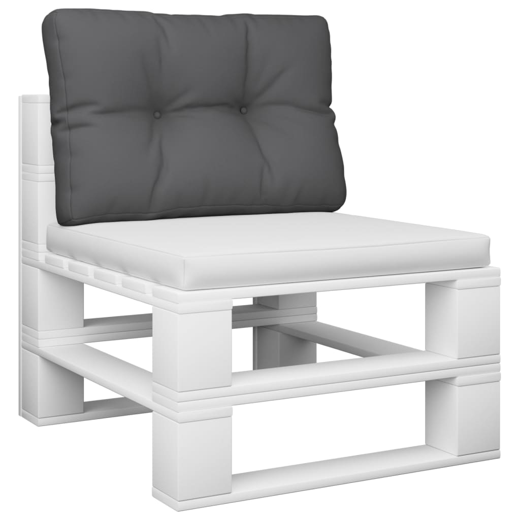 vidaXL وسادة أريكة طبلية أنثراسيت 10x40x60 سم