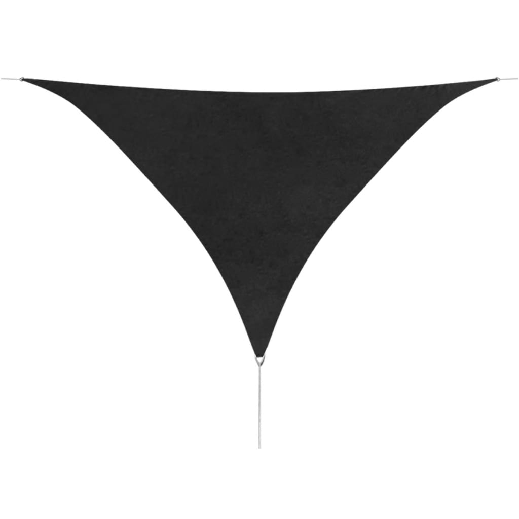 vidaXL مظلة شراعية قماش أكسفورد مثلثة الشكل 5×5×5 سم أنثراسيت