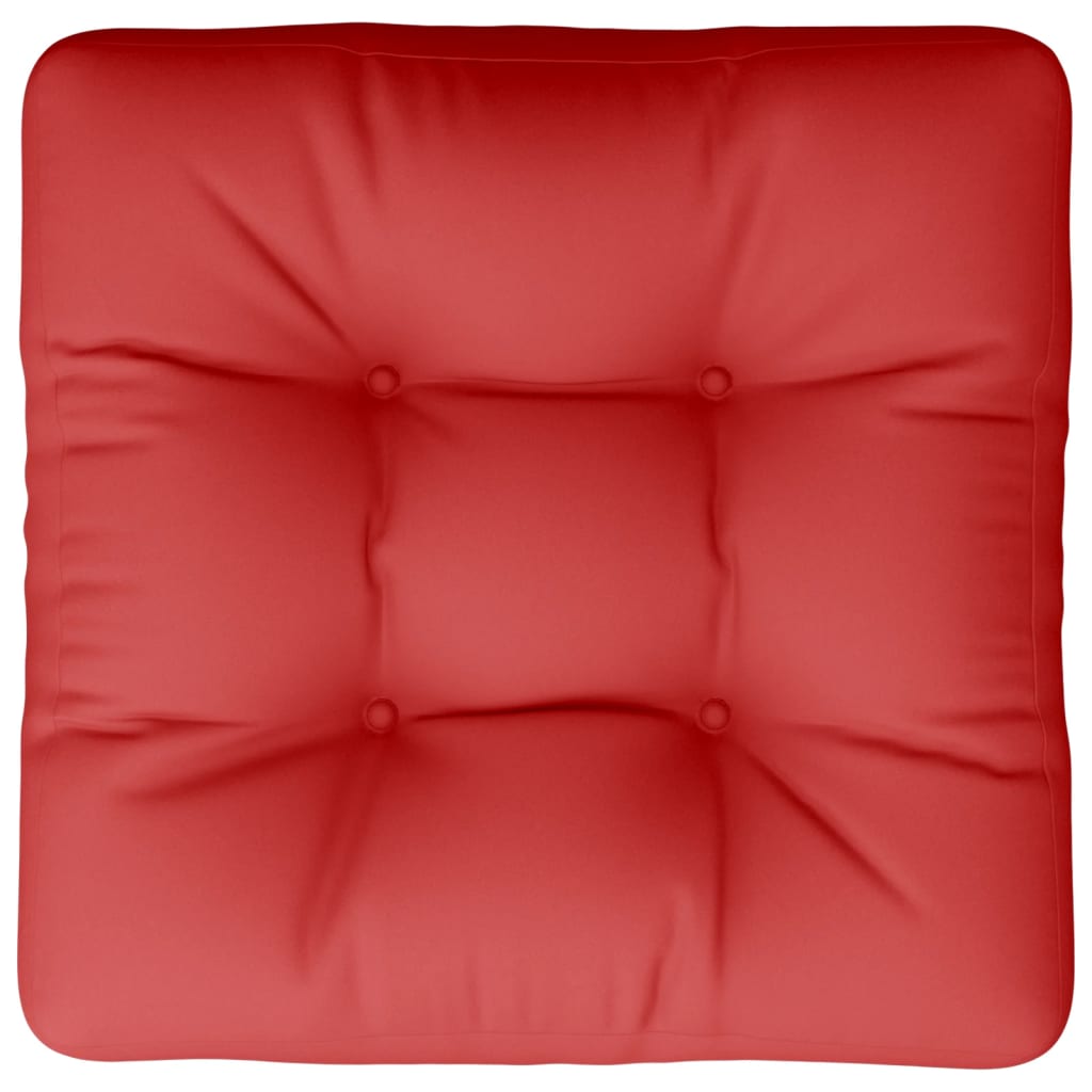 vidaXL وسادة أريكة طبليات أحمر 58×58×10 سم