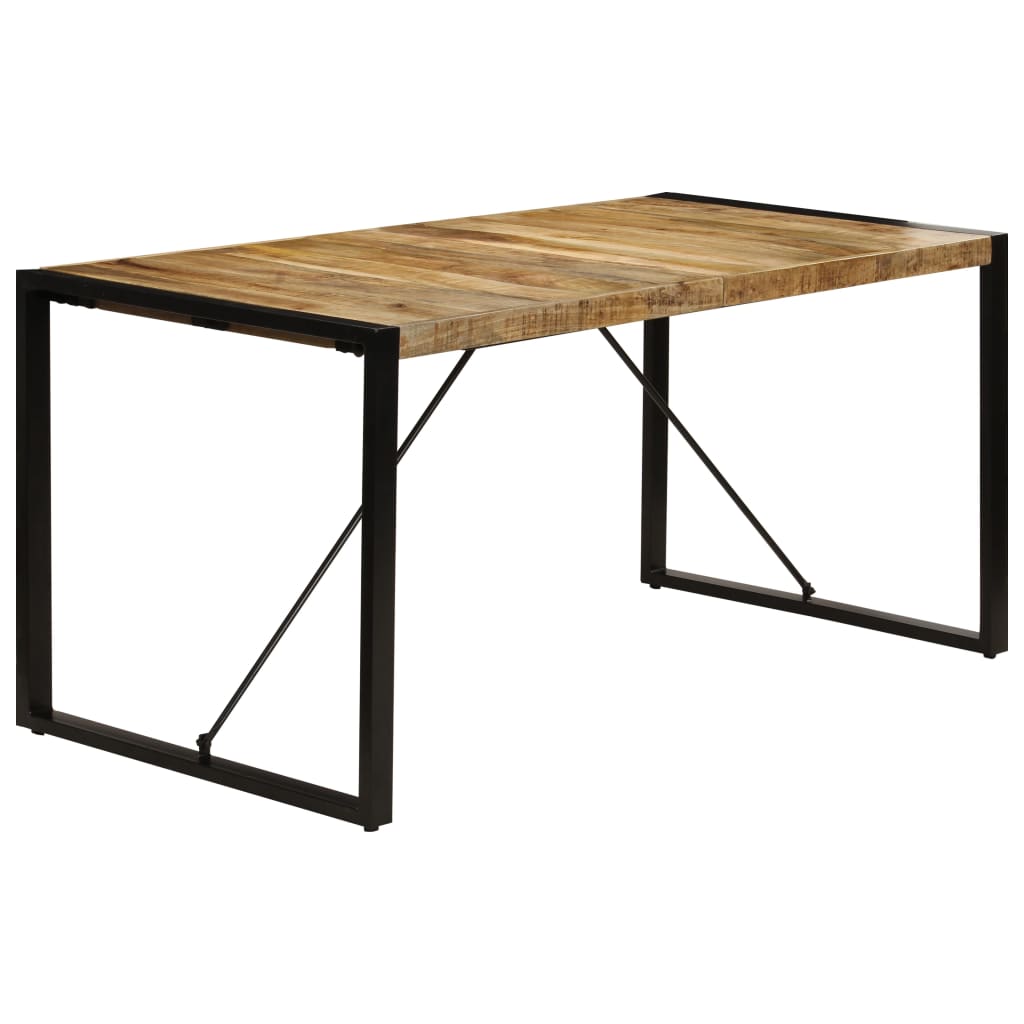 vidaXL طاولة طعام 160×80×75 سم خشب مانجو صلب