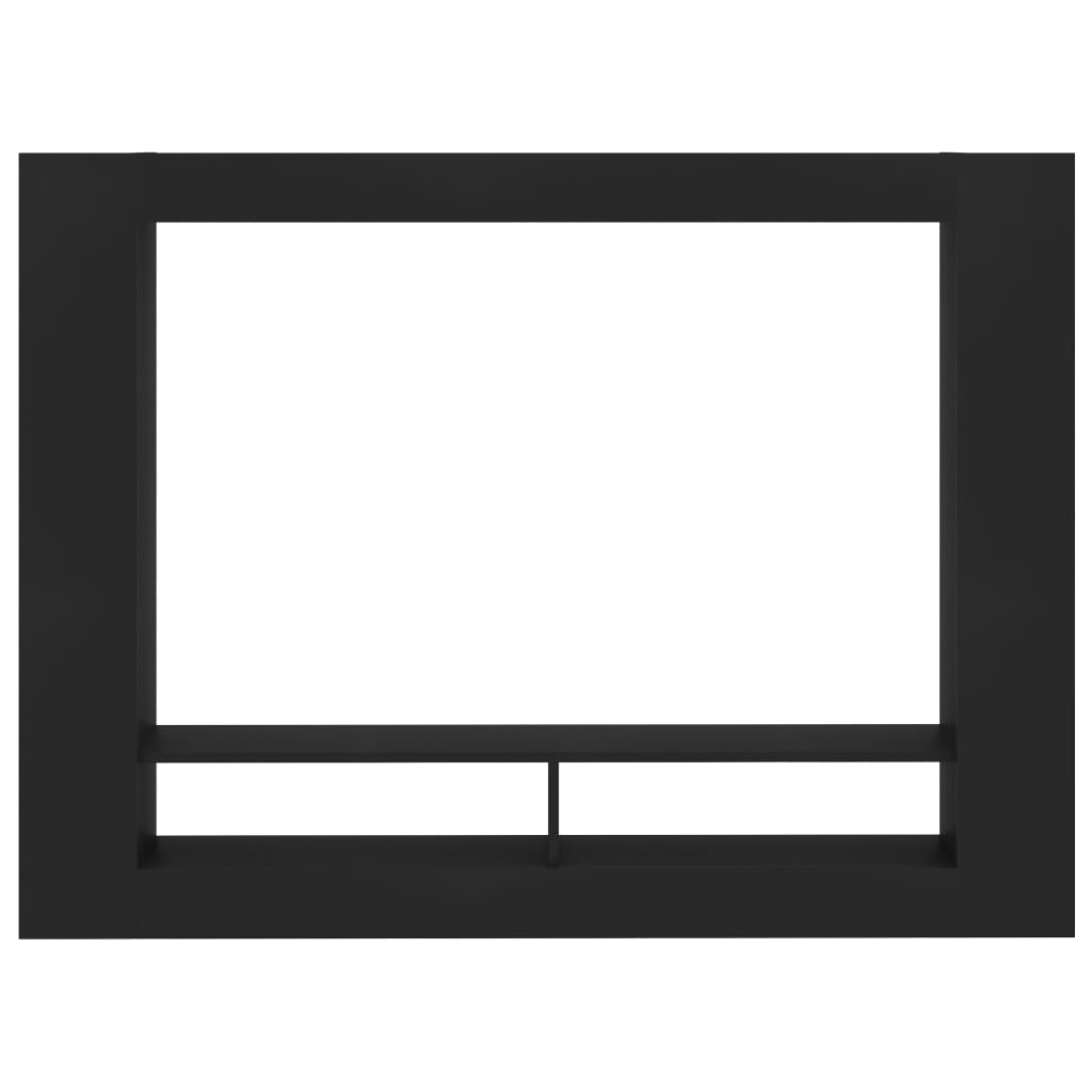 vidaXL خزانة تلفزيون أسود 152×22×113 سم خشب حبيبي