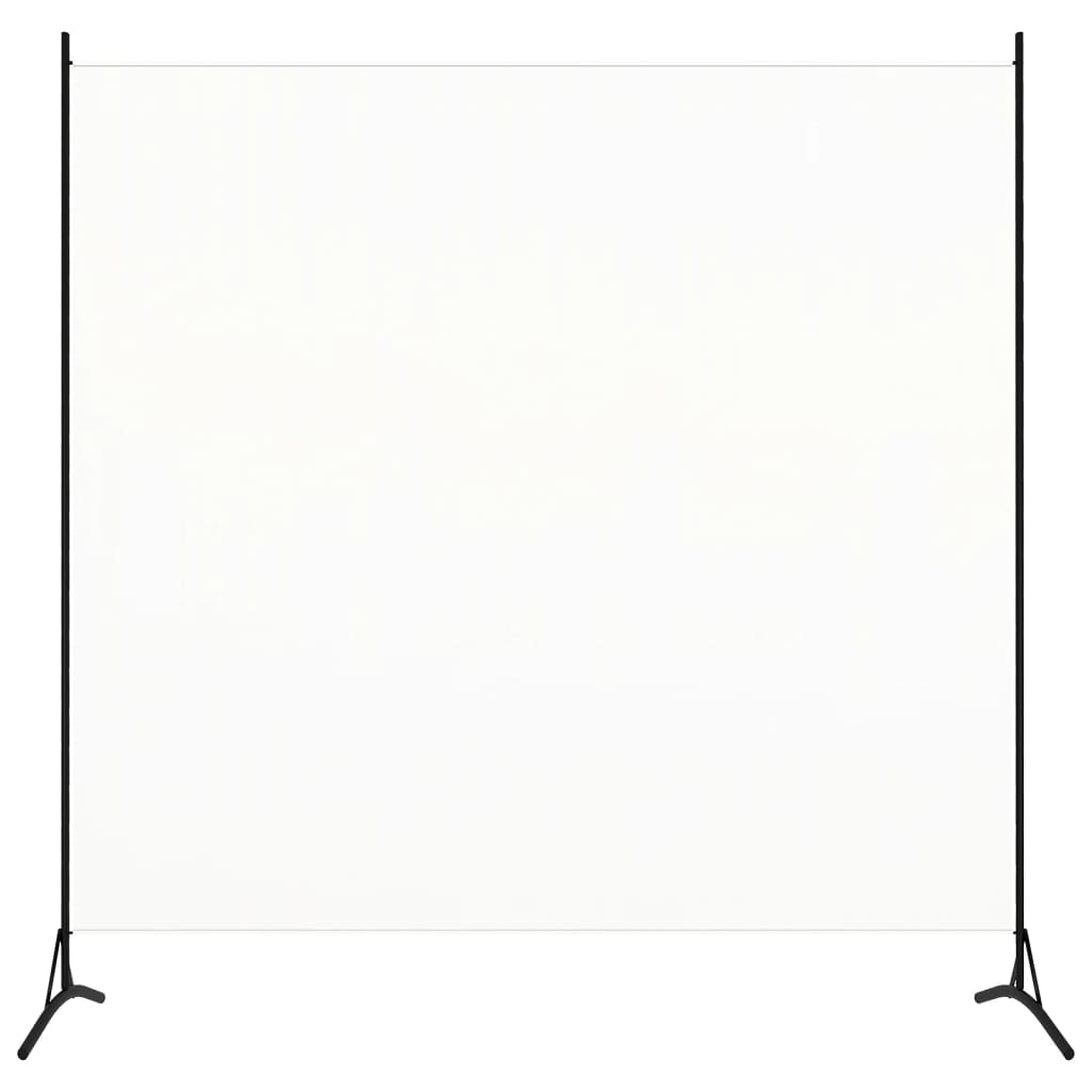 vidaXL مقسم غرفة اح أبيض 175×180 سم قماش