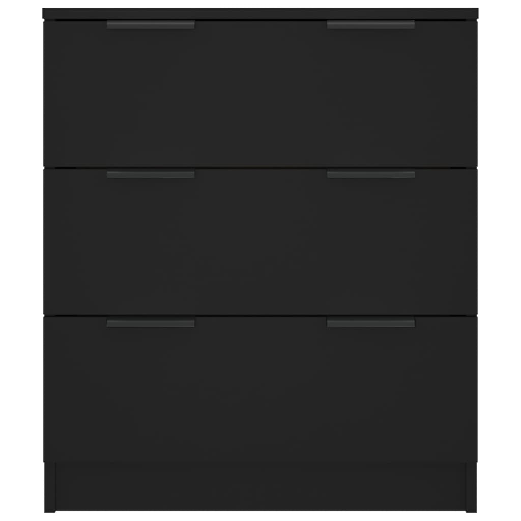 vidaXL خزانة جانبية 60x30x70 سم خشب صناعي أسود