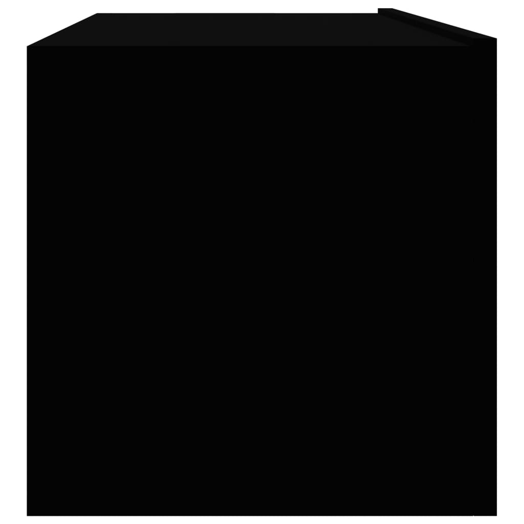vidaXL خزانة تلفزيون أسود 100×30×30 خشب مضغوط