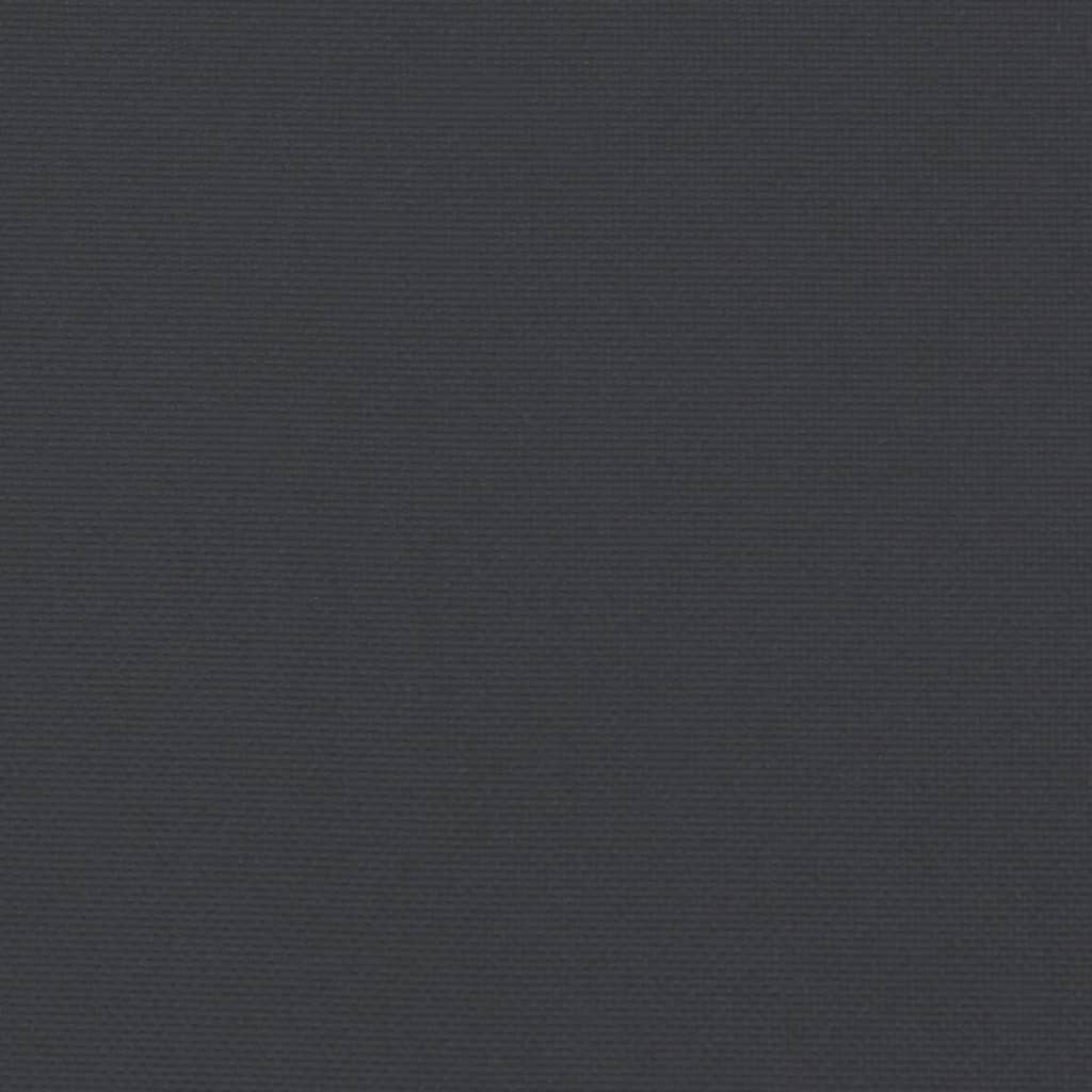 vidaXL وسادة مقعد حديقة أسود 120×50×7 سم قماش