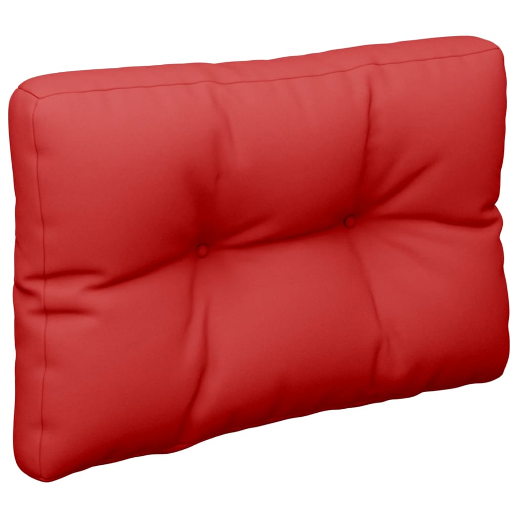 vidaXL وسادة أريكة طبليات أحمر 50×40×10 سم
