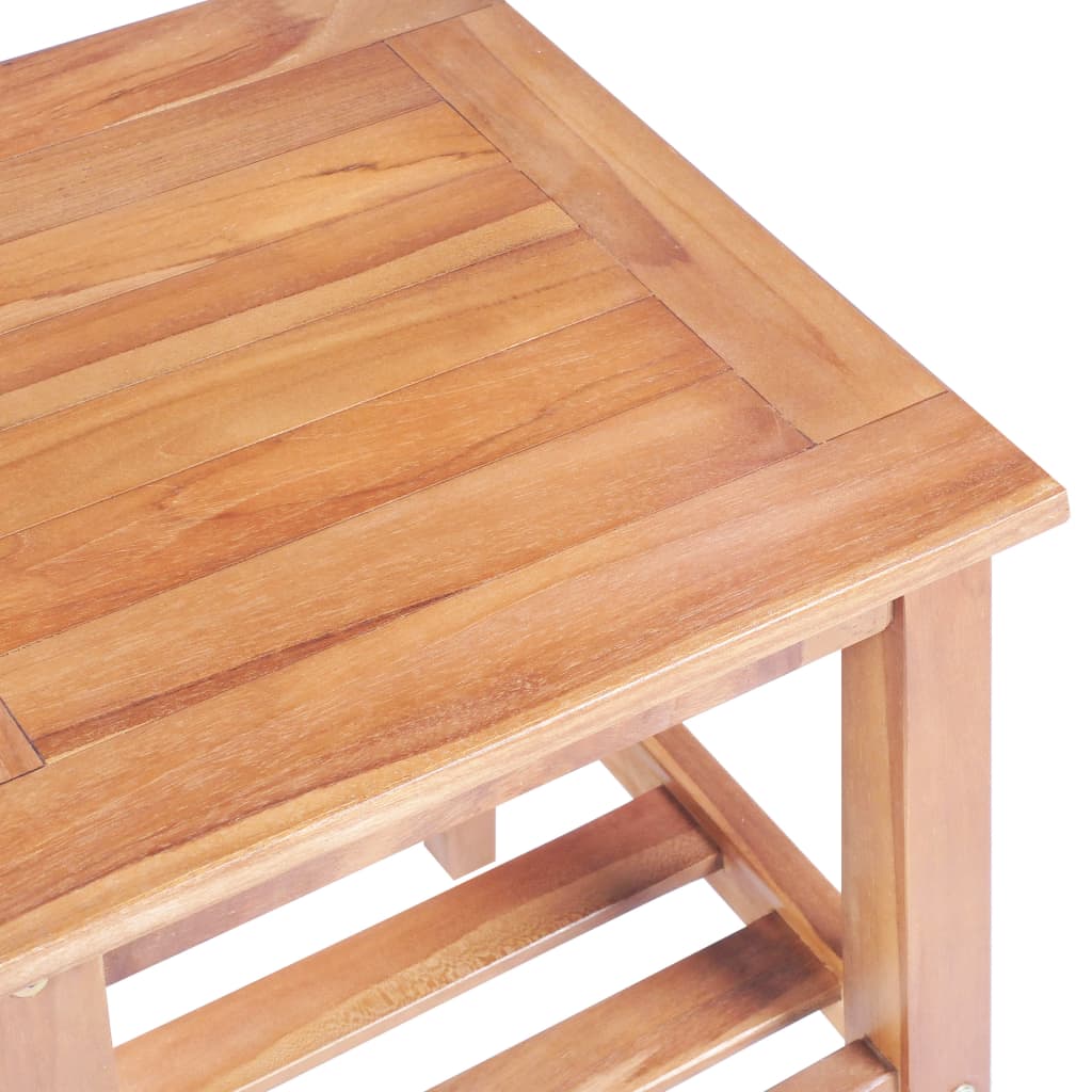 vidaXL طاولة قهوة 40×40×50 سم مربعة خشب ساج صلب