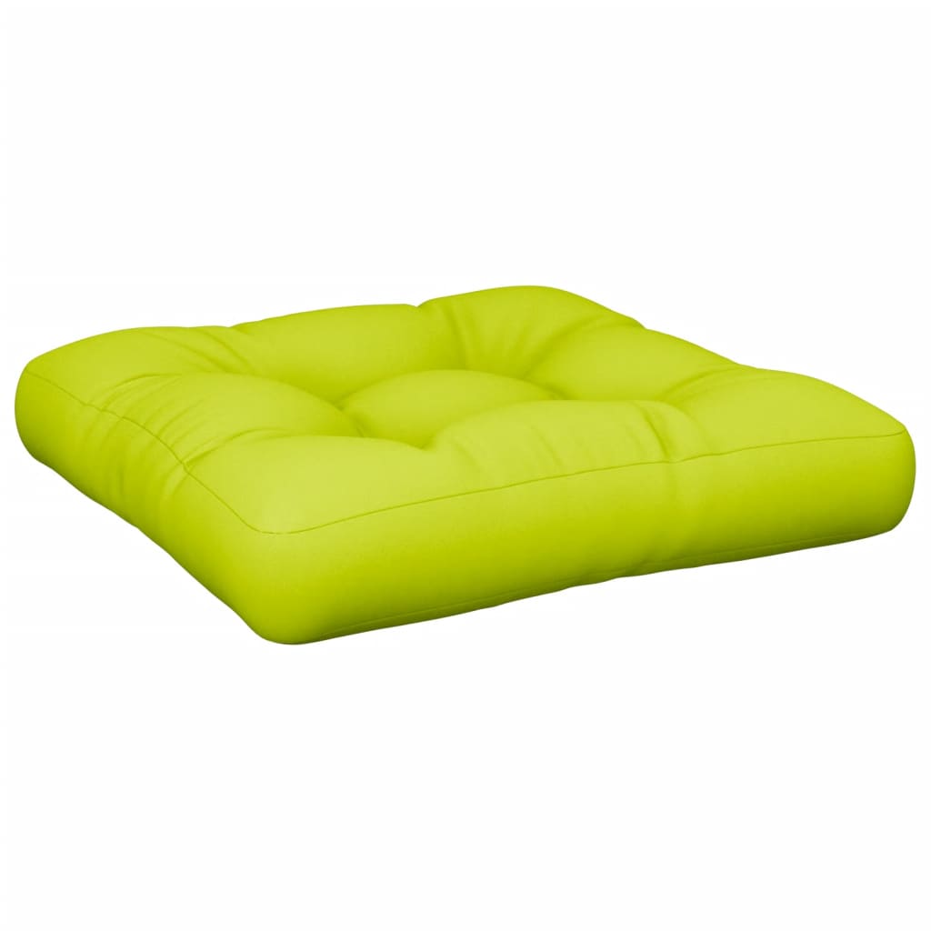 vidaXL وسادة أريكة طبليات أخضر ساطع 58×58×10 سم