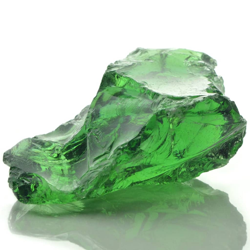 vidaXL أحجار جابيون زجاج أخضر 60-120 ملم 25 كجم