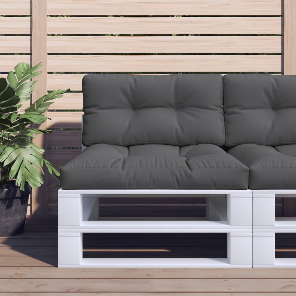 vidaXL وسادة أريكة طبلية أنثراسيت 70×40×10 سم