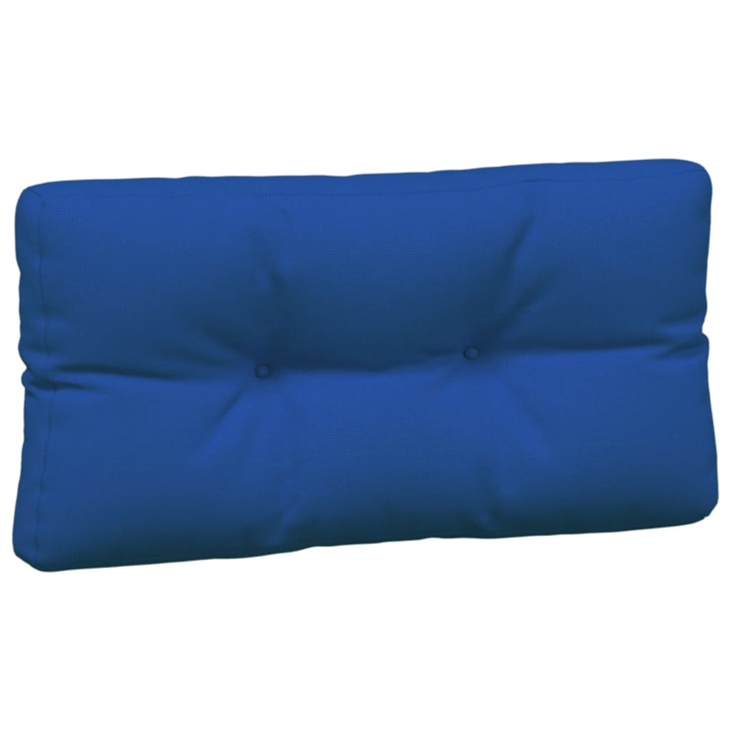 vidaXL وسائد أريكة طبلية 3 قطع أزرق ملكي
