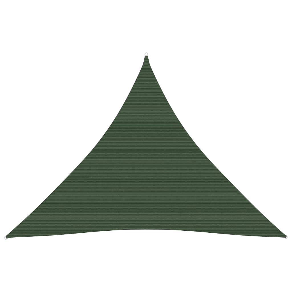 vidaXL مظلة شراعية 160 جم/م² أخضر داكن 3.6×3.6×3.6 م HDPE
