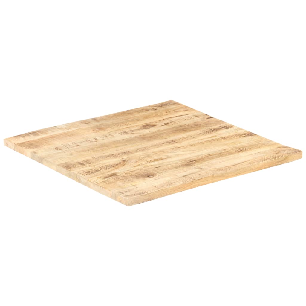 vidaXL سطح طاولة دائري خشب مانجو صلب 25-27 مم 80×80 سم