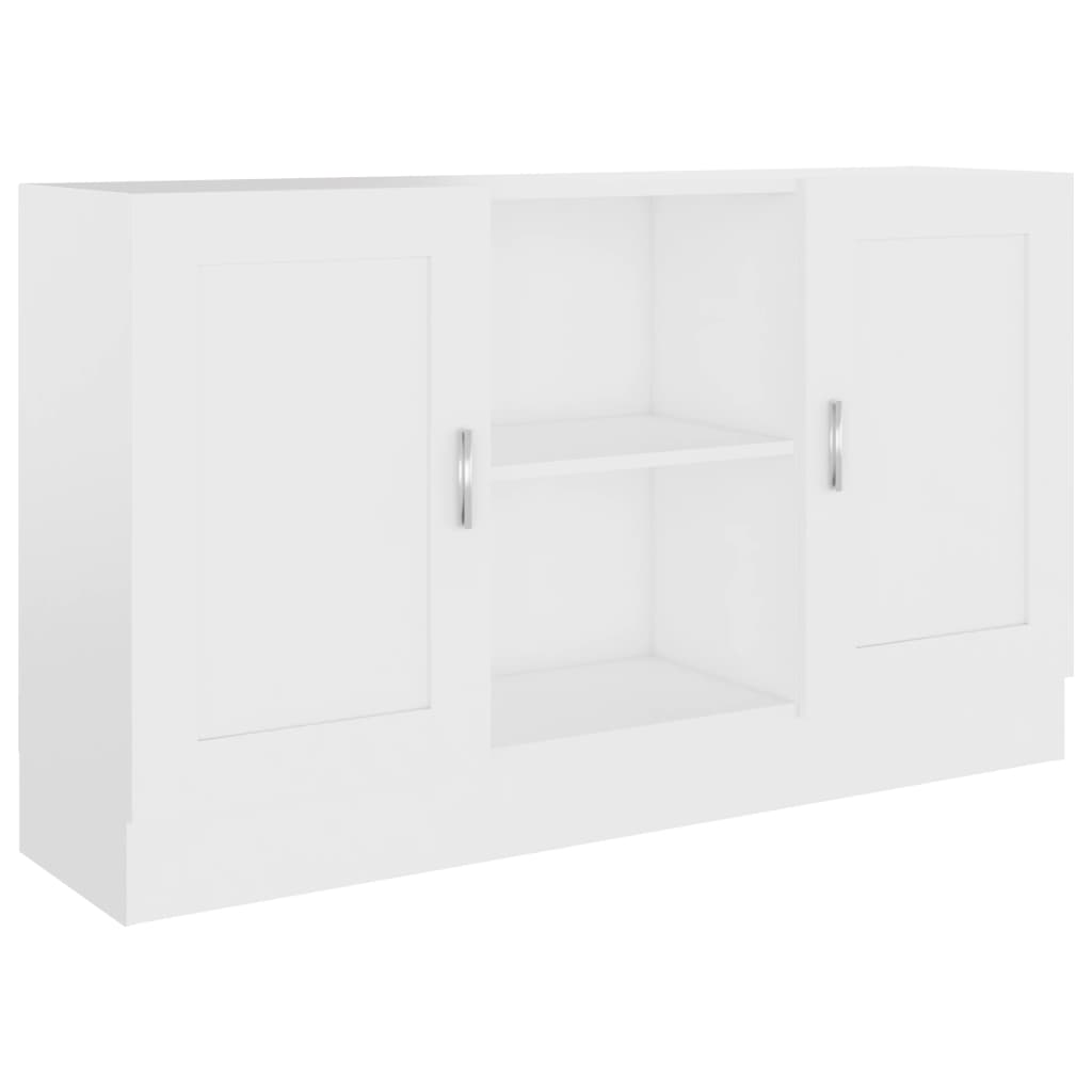 vidaXL خزانة جانبية أبيض 120×30.5×70 سم خشب صناعي