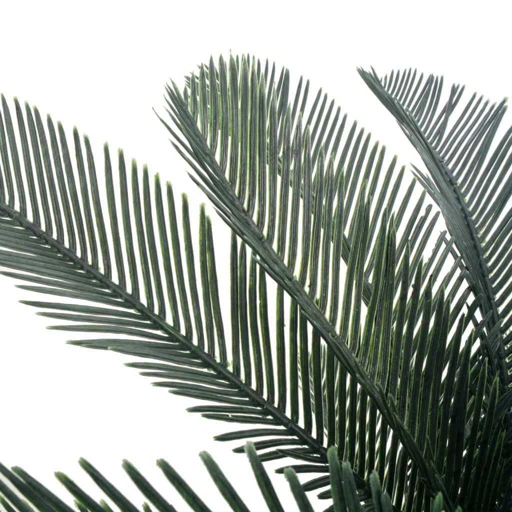 vidaXL نبات صناعي نخلة سيكاس مع أصيص أخضر 125 سم