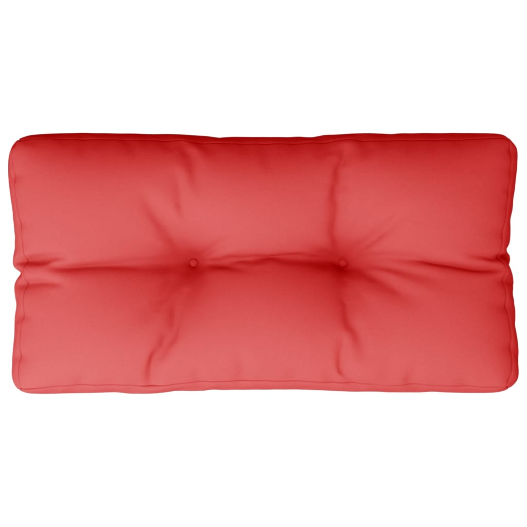 vidaXL وسادة أريكة طبليات أحمر 70×40×10 سم