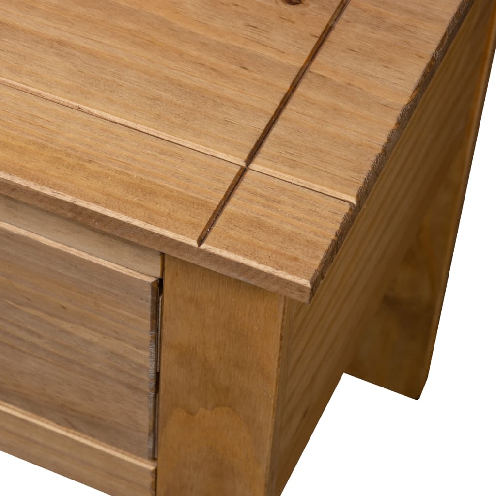 vidaXL خزانة سرير جانبية 46×40×57 سم خشب صنوبر طراز بنما