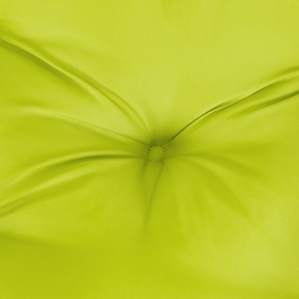 vidaXL وسادة أريكة طبليات أخضر ساطع 120×40×10 سم