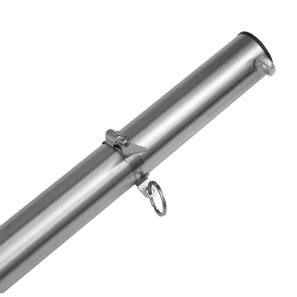 vidaXL عمود مظلة شراعية 250 سم فولاذ مقاوم للصدأ