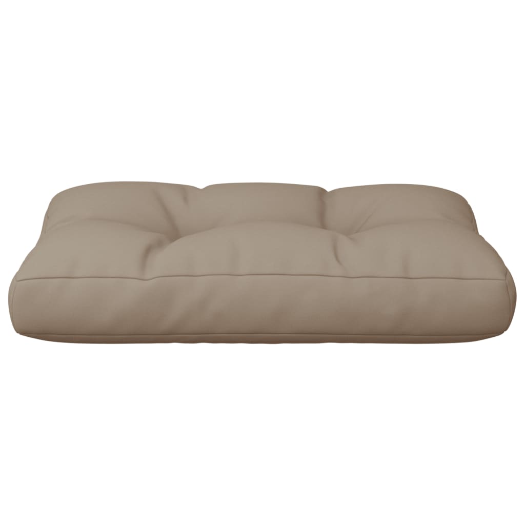 vidaXL وسادة أريكة طبليات رمادي بني 50×40×10 سم