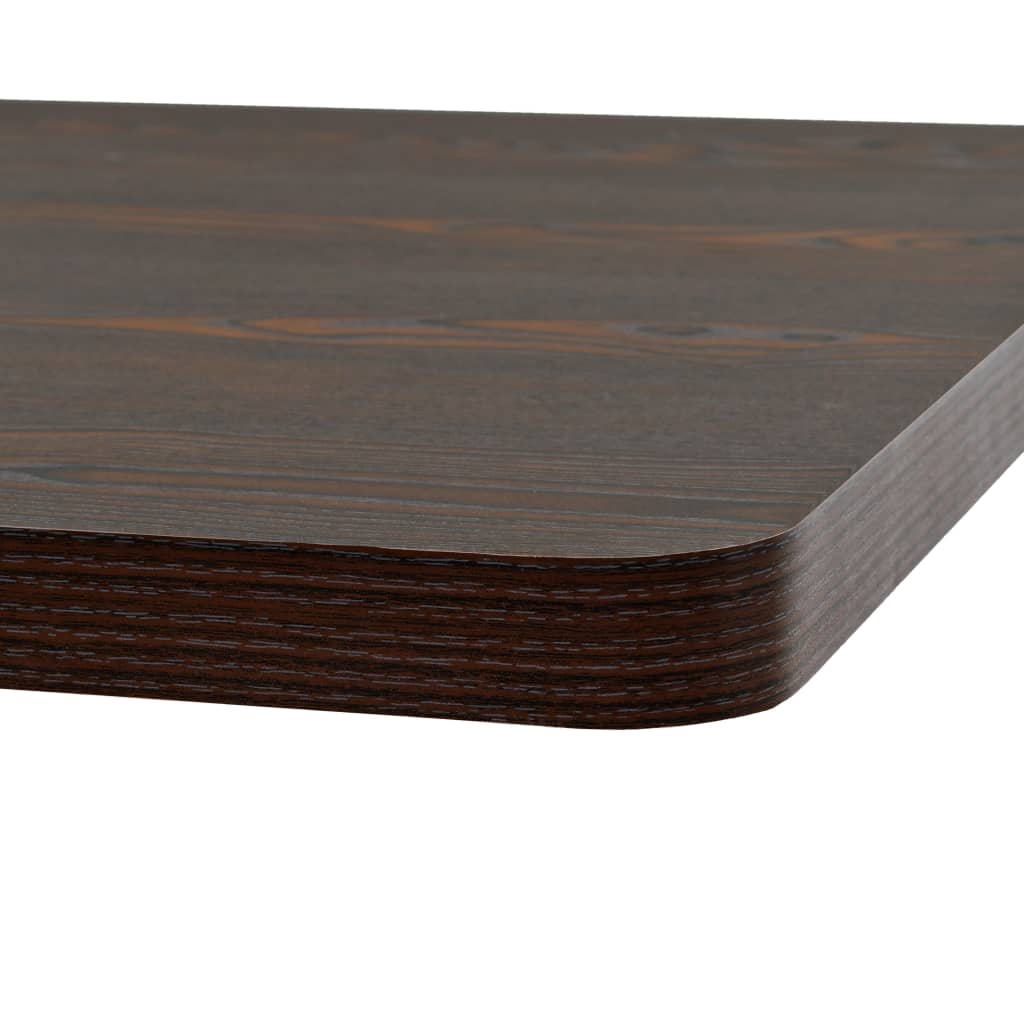 vidaXL طاولة بيسترو خشب MDF وفولاذ 80×80×75 سم رمادي غامق