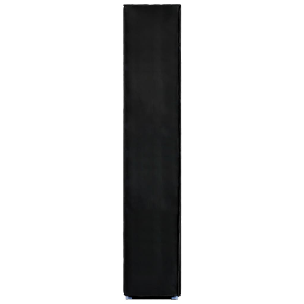 vidaXL جزامة لون أسود 60×35×166 سم خشب حبيبي