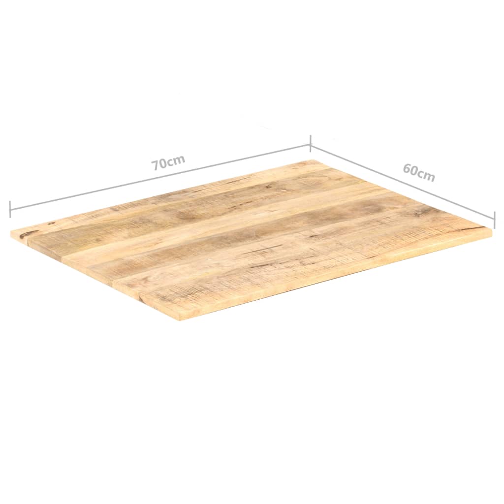 vidaXL سطح طاولة دائري خشب مانجو صلب 15-16 مم 70×60 سم